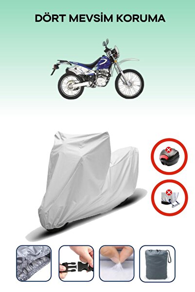 Breen حقيبة خلفية رمادية اللون متوافقة مع كانوني تشيتا 125، قماش متوافق مع الدراجات النارية، 4 مواسم