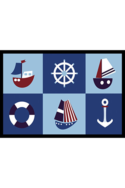 Factory Price - Sailor Play Mat & Rug - Navy Blue