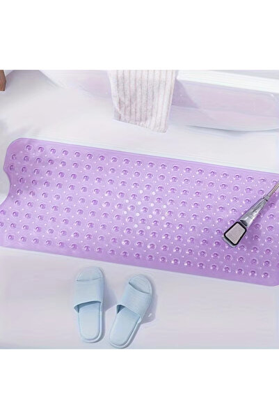 Choice7 PURPLE 1Pc non-slip shower mat bathtub mat with drain holes and sucti...