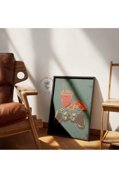 512 STORE Oyun Odası Gamer Duvar Dekor Çerçevesiz Kuşe Kağıt Poster Serisi Ta...