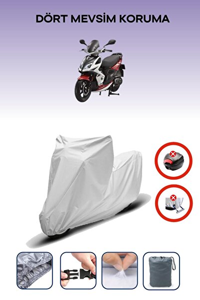 Breen Gray Rear Bag Lock Incompatible Kymco Super 8 125 Compatible Motorcycle...