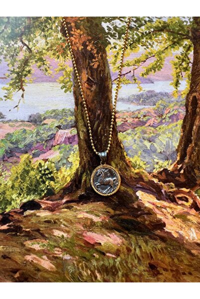 Mihenkler Jewelery Zodyak Koleksiyonu Yay Burcu 18 Ayar Sarı Altın Kaplama Gü...