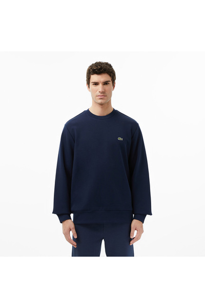 Lacoste Erkek Classic Fit Bisiklet Yaka Lacivert Sweatshirt