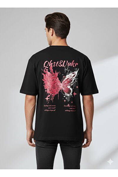 PENTHİLUS تي شيرت للجنسين. يوفر تفاصيل الطباعة الأمامية والخلفية استخدامًا أن...