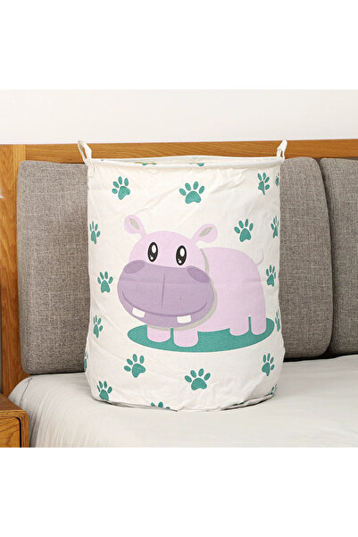 Choice سلة تنظيم ألعاب الغسيل من هيماهيما، مقاس 40×50 سم، بتصميم حيوانات كرتو...