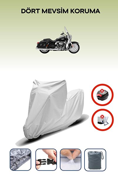 Breen Gray Rear Bag Lock Incompatible Harley-Davidson Road King Classic Flhrc...