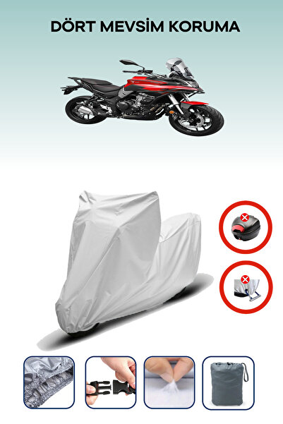Breen Gray Rear Bag Lock Incompatible Voge 500 Ds Compatible Motorcycle Tarpa...