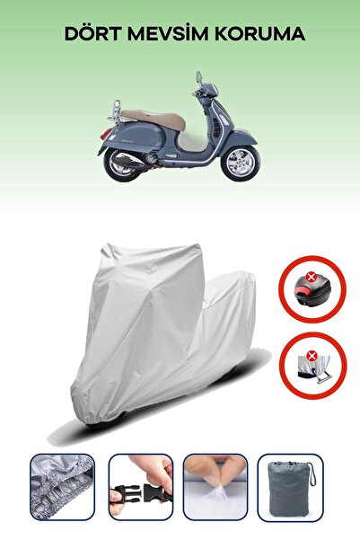 Breen Vespa GTS 150 ABS GRAY MOTORCYCLE BRAND REAR BAG COMPATIBLE