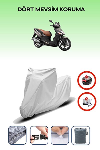 Breen Gray Rear Bag Lock Incompatible Kymco Agility City 125 Compatible Motor...