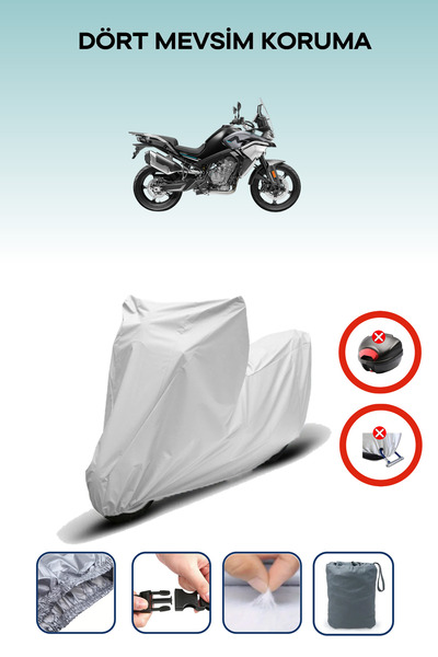 Breen Gray Rear Bag Lock Incompatible Cfmoto 800Mt Sport Compatible Motorcycl...