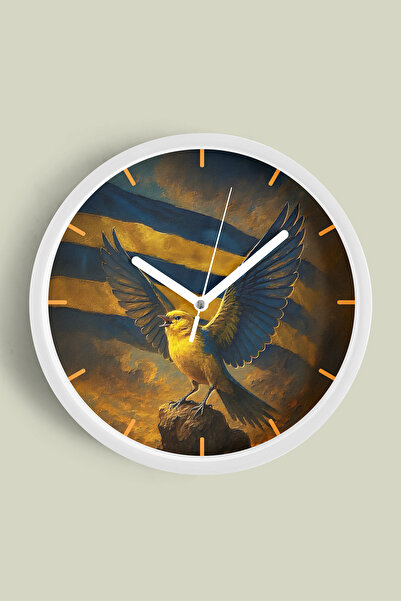 JHAAR Fan-Themed Decorative Wall Clock – Modern Design - 42cm - White Case wi...