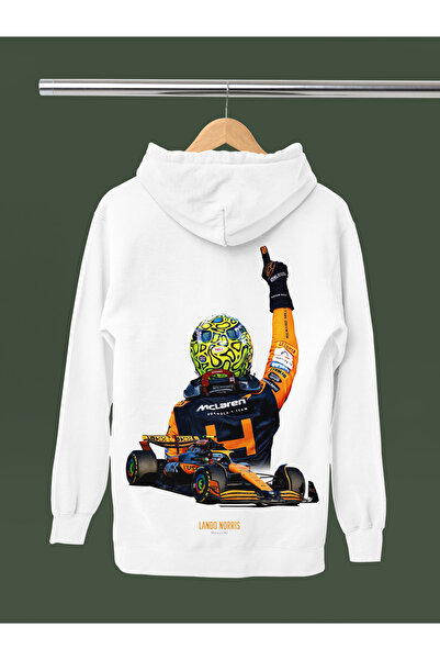 MAGORS Lando Norris 2025 F1 Champion Printed Cotton Long Sleeve Fleece-Lined 3 Thread Hooded F1 Sweatshirt