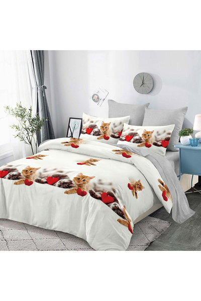 Pucioasa Bed linen for double bed 2 people Pucioasa, 6 pieces, Finet, DREAM-0339