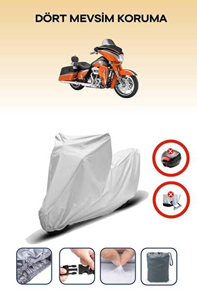 Breen Grey Rear Bag Lock Incompatible Harley-Davidson Flhxse2 Cvo Street Glid...