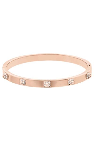 Swarovski Dextera Bileklik, Pavé, Beyaz, Pembe altın rengi kaplama
