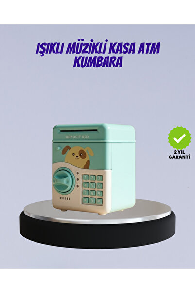 Epilons Su Yeşili Işıklı Sesli Şifreli Çocuk Kumbarası