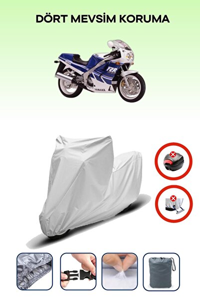 Breen Yamaha Fzr 1000 Gray Motorcycle Tarpaulin Rear Bag Compatible