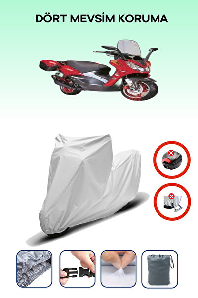 Breen Gray Rear Bag Lock Incompatible Steel Motor Martian 150 Compatible Moto...