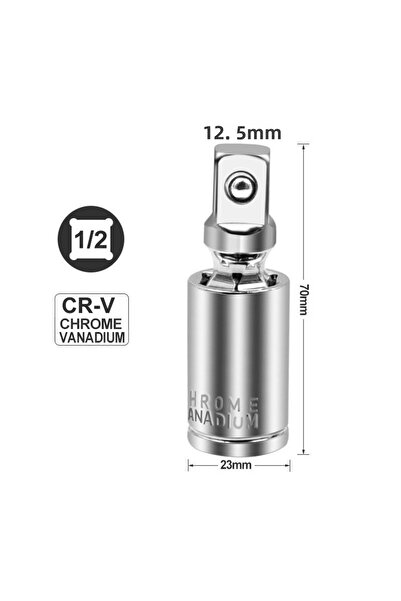 Choice 1-2 مجموعة وصلات عالمية بمقبس تمديد بزاوية سقاطة ومحول يدوي وهوائي قابل للانحناء