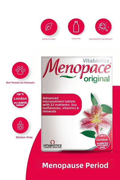 Vitabiotics انقطاع الطمث - فيتامينات انقطاع الطمث المدعومة بإيزوفلافونات الصو...