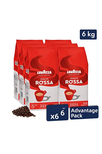 LavAzza 6 كيلو قهوة كواليتا روسا الأساسية 6 حبات