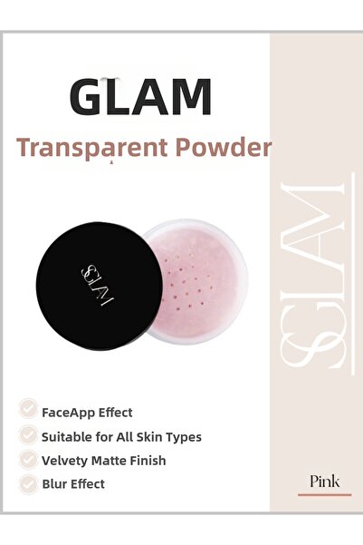 S'GLAM مسحوق وردي شفاف