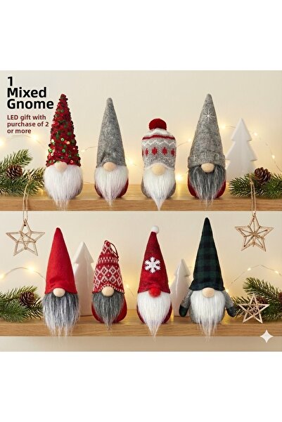 Kelira زينة عيد الميلاد على شكل قزم إسكندنافي للحظ، قطعة واحدة يتم شحنها بشكل...