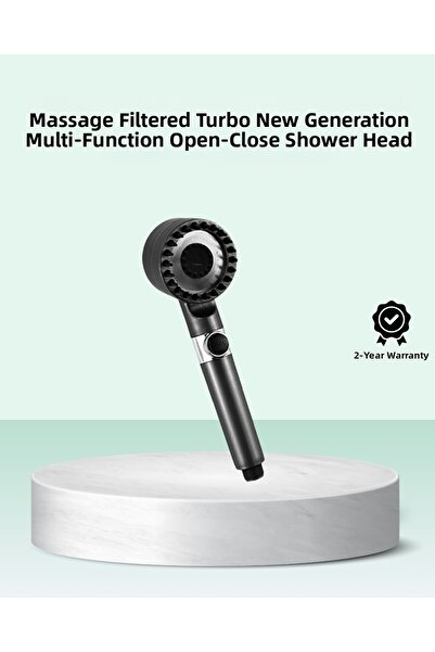 Kanonik Education On/Off Button Filtered Shower Head New Generation Design