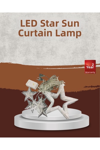 CT STONES Cortina cu model de stele tip Fairy Led 3X3 metri Iluminare