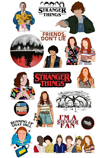 Limitless Design مجموعة ملصقات ذات طابع الخيال العلمي والشباب من الثمانينيات مقاس 22 × 30 سم - ملصقات زخرفية للكمبيوتر المحمول والدفاتر وحقائب السفر