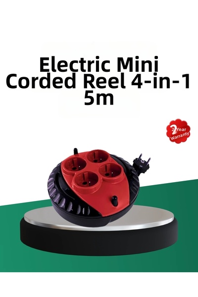 Epilons Turkish Production 5 Meter 4 Socket Cable Reel Azrlya-Kr-Rs34