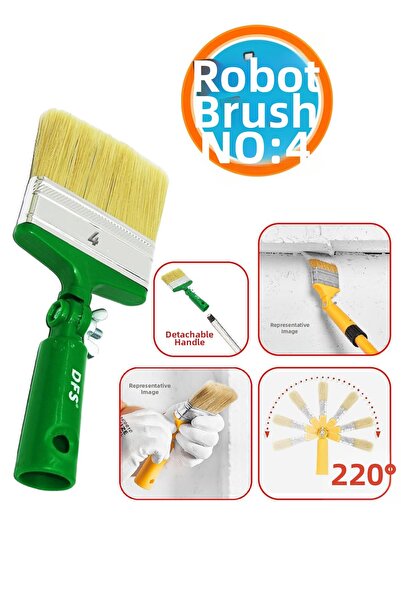 NZB Robotic Paint Brush Trimming Painting Brush 180 °   Degree Bendable Handl...