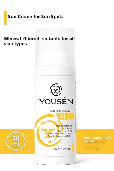 Yousen كريم واقي من الشمس مرطب ومرشح للعناصر المعدنية لجميع أنواع البشرة بعام...