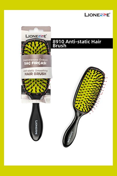 BSR SHOWROOM فرشاة شعر مضادة للتجعد 8910 – تأثير مضاد للكهرباء الساكنة، تنظيف ناعم