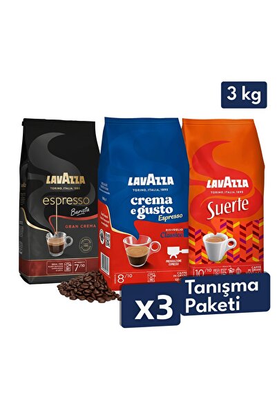 LavAzza كريما إي غوستو كلاسيكو + سويرتي + إسبرسو باريستا جران كريما قهوة حبوب...