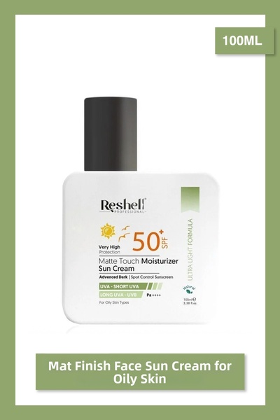 Reshell واقي شمسي للوجه - للبشرة الدهنية، لمسة نهائية غير لامعة، عامل حماية م...