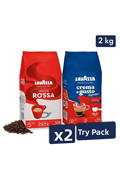 LavAzza كواليتا روسا، كريما إي غوستو قهوة حبوب 1 كجم |   حزمة مقدمة للتقاعد م...