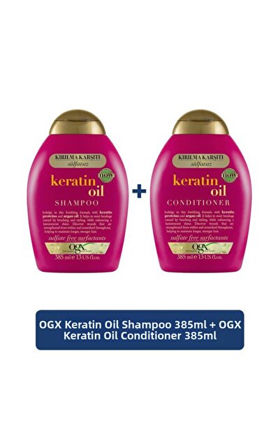OGX شامبو وبلسم خالي من الكبريتات بزيت الكيراتين