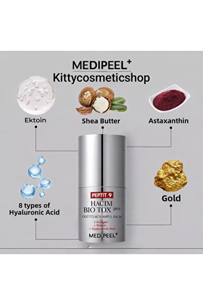 Medipeel بلسم أمبولات بيبتيد 9 فوليوم بيو توكس للشفاه والوجه، 14 جرام