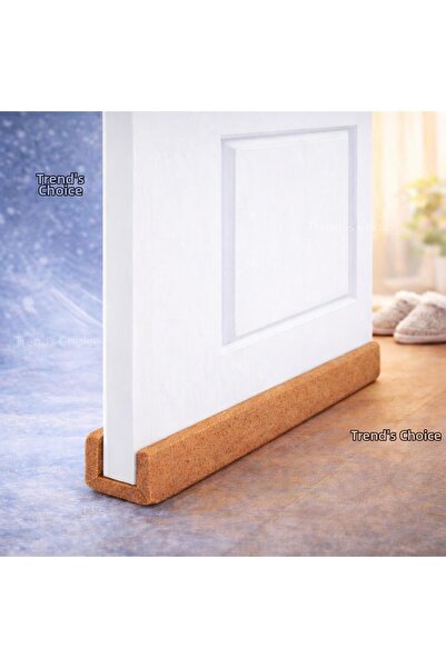 trends's choice 6 قطع إسفنج عازل للرياح والبرد والغبار تحت الباب - لون كلاسيكي