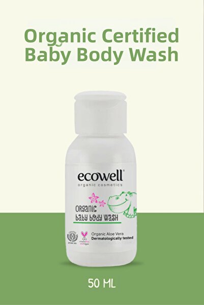 Ecowell صابون عضوي للأطفال - حجم مناسب للسفر (50 مل)