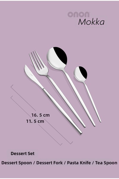onon Sofrada Moda Mokka 4-Piece Dessert Set