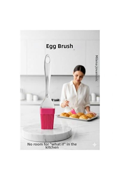shopwave Silicone Egg and Basting Brush- Heat Resistant Compact Kitchen Helper