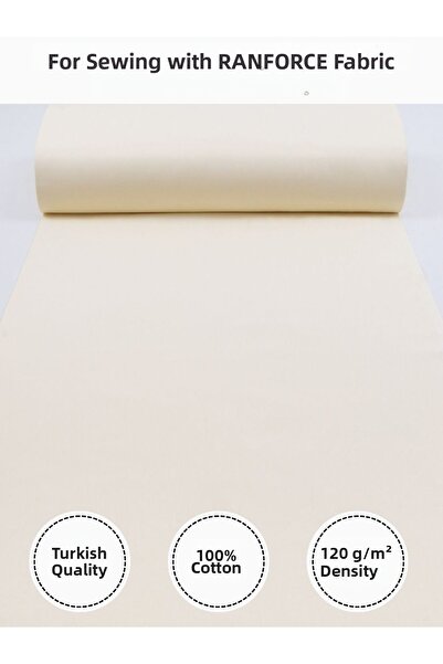 FabricMarket Ranforce Fabric for Sewing Quilts – 100% Cotton, 240 cm × 100 Cm, Plain Dyed