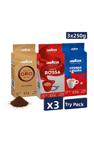 LavAzza طقم قهوة مفلترة (ROSSA-ORO-GUSTO) 250 جرام