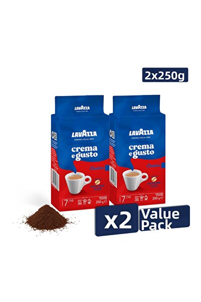 LavAzza كريما إي غوستو قهوة مفلترة مطحونة 250 جرام |   حزمة مميزة من قطعتين