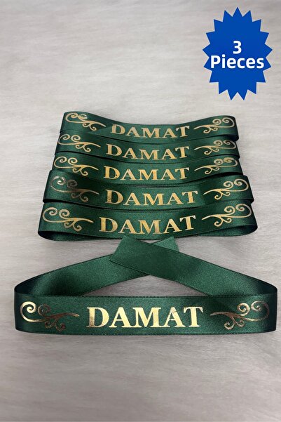 AZREN STORE Green Groom's Arm Ribbon Armband, Wristband, Promise, Engagement,...