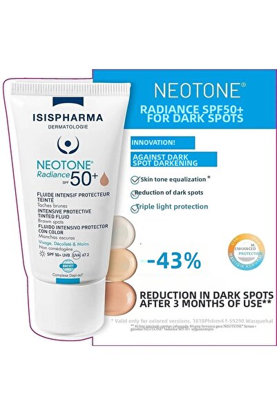 ISISPHARMA نيوتون راديانس SPF 50 - تينتور متوسط 30 مل