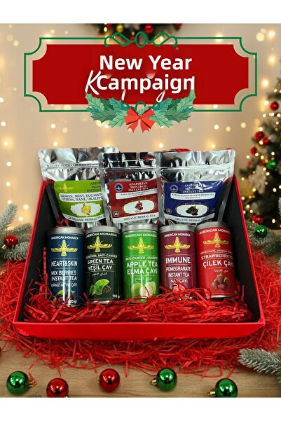 AiroBazar New Year Special Herbal Tea Gift Box |   Mixed Herbal & Fruit Tea Set |   Stylish Box