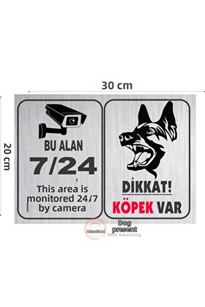 Orse Reklam There Is a Dog Metal Warning Sign